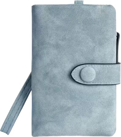 Innerlight® Dames Portemonnee - turquoise - Veel pasjesvakken en ritssluiting - Portemonnee met RFID bescherming - Compacte Creditcardhouder Organiser - Ritsportemonnee - Duurzame Naadwerk