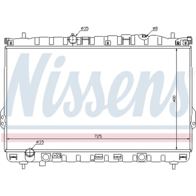 Radiator, motorkoeling NISSENS 67032