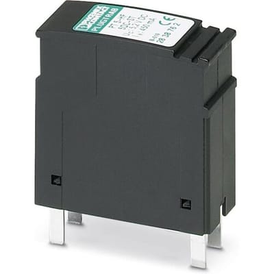 Phoenix Contact 2838762 PT 5-HF- 5 DC-ST Insteekbare overspanningsafleider Set van 10 stuks Overspanningsbeveiliging voor: Verdeelkast 10 kA 10...