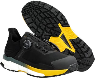Mascot Footwear Customized Veiligheidsschoenen laag F1680-704 - zwart/zonnegeel - 36