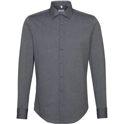 Seidensticker Men´s Shirt Slim Fit Long Sleeve SN675198 - Anthracite - 36