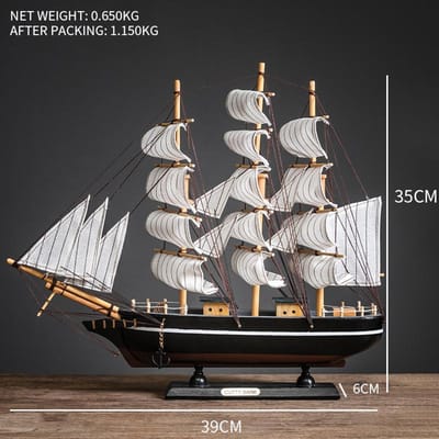 Creatief Zeilboot Model Woonkamer Huisdecoratie Decoratie Wijnkast Veranda Boekenplank Bureau Ornament Met Lichtjes voor Cadeau