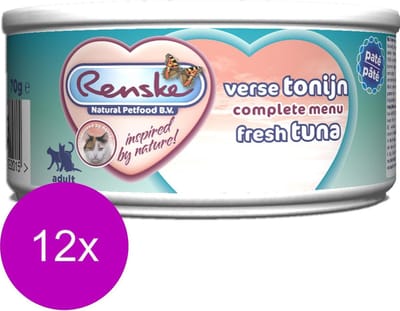 Renske Kat Adult Verse Tonijn - Kattenvoer - 12 x 70 g