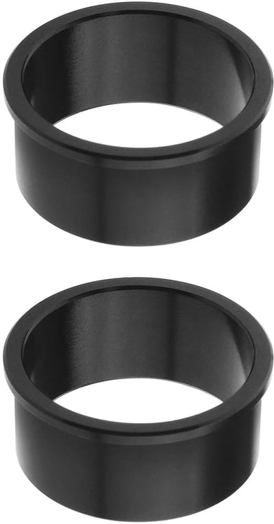 Dailygoods - Fiets Trapadapter - Fietsaccessoires - Zilver - Trapas Sluitring - Geschikt voor Mountainbike en Racefiets - 2 Stuks