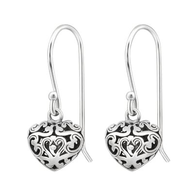 Amanto Oorbellen Caimen - 925 Zilver E-Coating - Hart - 8x20mm