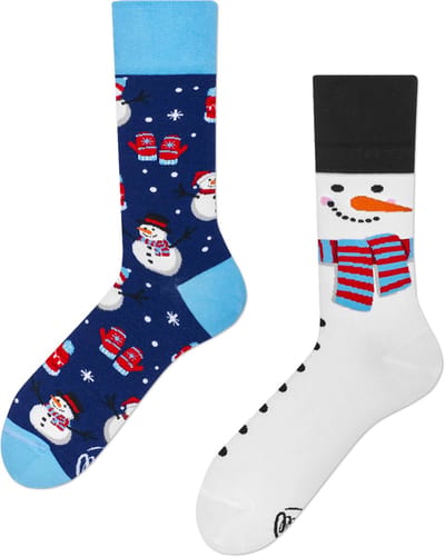 Many Mornings unisex sokken - Snowman - Unisex - Maat: 35 - 38