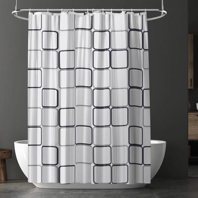 Dailygoody - Douchegordijn - Waterdichte - Schimmelwerend - 180 x 180 cm - Badkamer Gordijnen - Geschikt voor Douchecabine - Bedrukt Model