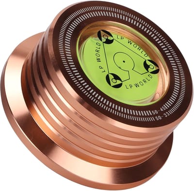 Vinyl Stabilisator - Draaitafel Gewicht - Verbeter Geluidskwaliteit - Ingebouwd Waterpas - Universele Pasvorm - Zilver