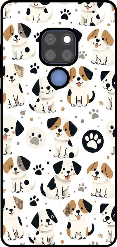 Smartphonica Telefoonhoesje Geschikt voor Huawei Mate 20 met honden opdruk - TPU backcover case dog design geschikt voor Huawei Mate 20