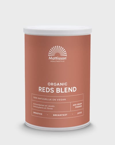Mattisson - Biologische Reds Blend Poeder - Rijke Basis voor Super Smoothie - Antioxidanten & Vezel Mix - 400 Gram