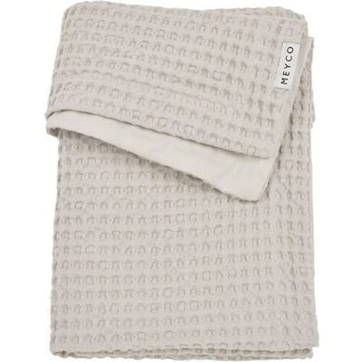 Meyco ledikantdeken wafel Lightgrey unisex