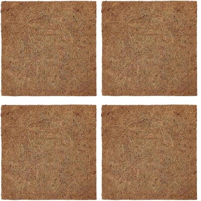 Kipnestvoeringen - Nestmat Kippenhok - Pluimvee Verzorgen - Natuurlijk Vezelmateriaal - 4 stuks - Natuurlijk