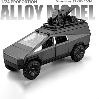 1/24 Cybert Metal Die Cast Auto Model Simulatie Geluid Licht Schokabsorberende Pick-up Truck Speelgoed Jongenscadeau Halloween Cadeau