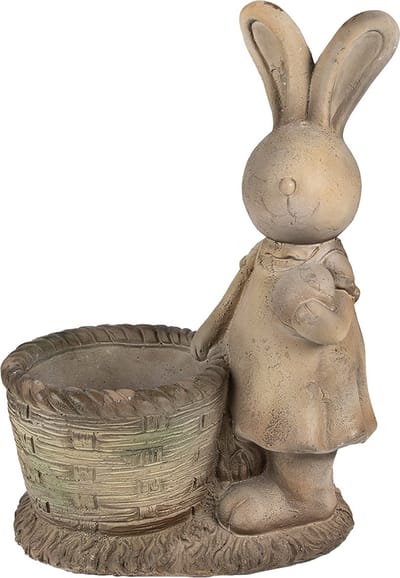 Keramiek Bloempot voor Binnen – Bruin – Decoratieve Pot – 38x22x49 cm – Keramiek