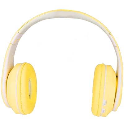 Allecto - Bluetooth-headset - Ruisonderdrukking - Draadloze Gaming-headset - Geel - Opvouwbare Koptelefoon - Geschikt voor Kinderen en Volwassenen