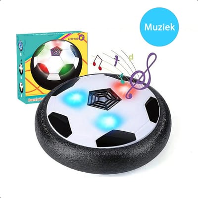 Tech Essentials® Hover Bal - Led Verlichting & Muziek - 18 cm - Smart Ball Soccer Bot - Zwevende Air Voetbal - Spel - Zacht - Voor Binnen - Kinderen