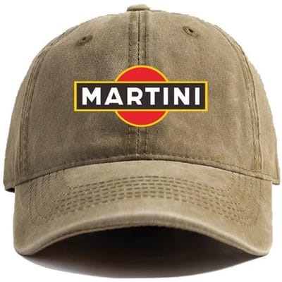 Martini Racing Baseballpetten Verweerde Petten Pet Mannen Vrouwen Retro Buiten Zomer Verstelbaar Papa Petten Adjustable gray