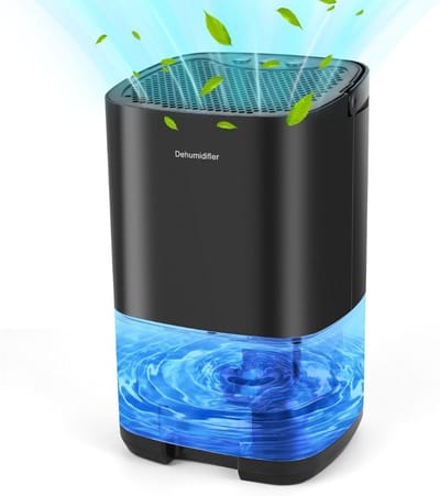 MMP® Vochtvreter Electrisch - Vochtvreter - Ontvochtiger - Zwart - ‎27cm x 18cm x 18cm