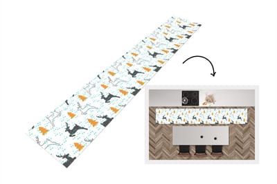 Keukenloper - Loper keuken - Hert - Patroon - Boom - 300x50 cm - Keukenloper vinyl