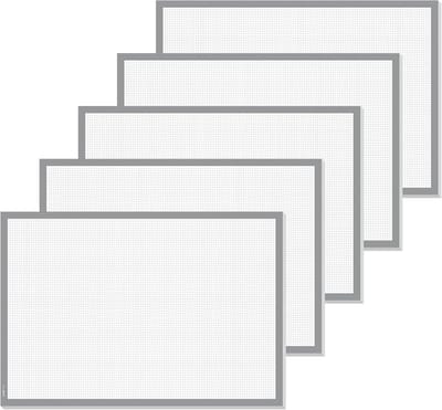 Grote Papieren Bureauonderlegger Afscheurbaar A2 Notitieblok Grijs 5 Stuks