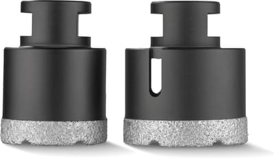 Parkside Performance Diamant-boorkronen - Voor gangbare haakse slijpers met M14-houder -  Diameter: 45 / 53 mm -  2 stuks - Nominaal toerental: max. 13300 rpm - Werkdiepte: ca. 35 mm - Voor alle gangbare haakse slijpmachines met M14-opname