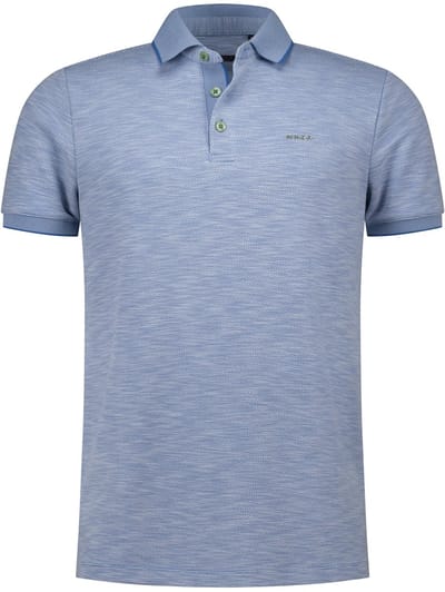 New Zealand poloshirt korte mouw blauw