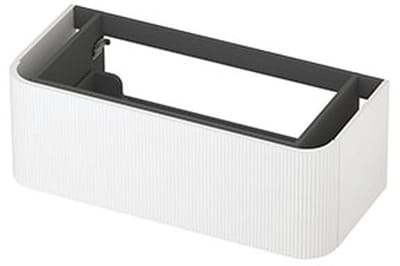 INK - Afgeronde Onderkast Gelakt 1 Lade Softclose met Gefreesd Front Tbv Grepen - 1000x450x350 Mm - Mat Wit