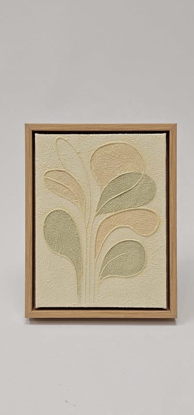 YS Canvas schilderij handgeschilderd harmonie van lagen – YS-Art Gallery – Luxe wanddecoratie - 20x15 cm