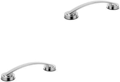 Badkamerbeugel Set - Veiligheidshandgrepen - Extra Stabiliteit - Zuigkracht Bevestiging - 30cm Lengte - Zilverkleurig