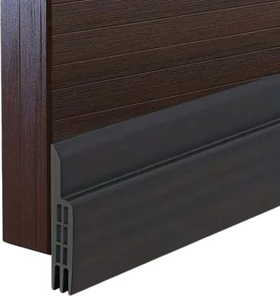 Nivard Tochtstrip - Tochthond - Windstopper - Deurborstel - Tochtband - Tochtstopper - Tochtkussen - Kussen Voor Deur - Draft Stopper - Zwart