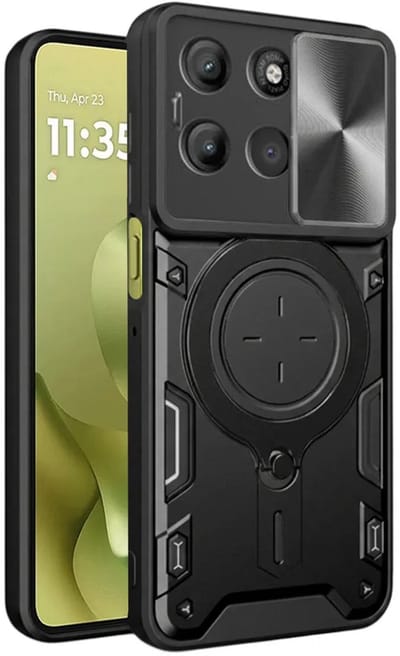 Hoesje geschikt voor Motorola Moto G86 - Techsuit CamGuard Pro Back Cover - Zwart