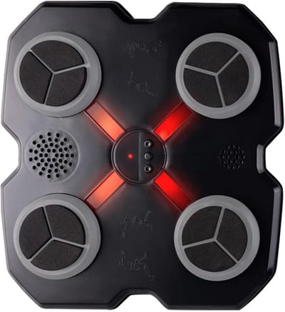 Bokstrainingsmachine - Muziek Bokser - Fitness Thuis - Intelligente Teltrainer - 28x28x5 cm - Zwart