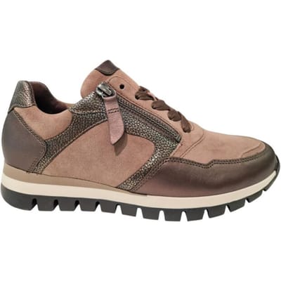 Gabor Rollingsoft Beige Suede Dames Sneakers - Beige - 41