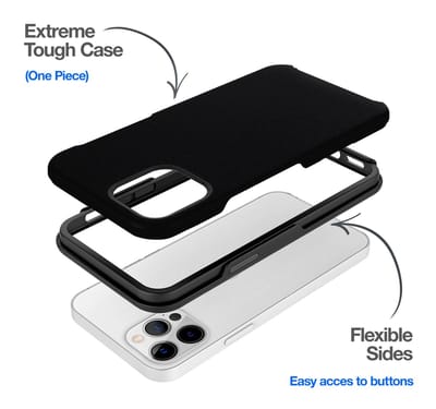 Mobilize Hoesje geschikt voor Samsung Galaxy S24 Plus Telefoonhoesje Hardcase | Mobilize Extreme Tough Backcover Shockproof | Schokbestendig Galaxy S24 Plus Telefoonhoesje | Anti Shock Proof - Zwart