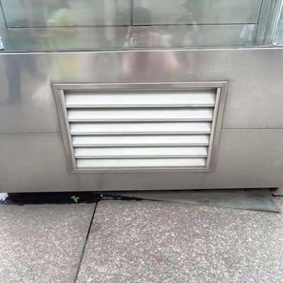 Ventilatieafdekking Rooster - Luchtstroom Rooster - Luchtstroom Verbeteren - Waterdicht Rooster - 4 cm Inbouwdiepte - Zilver