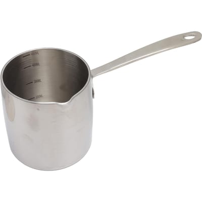 Pot Chauffe-Beurre Conduction Rapide de la Chaleur Trois Couches Acier Inoxydable Chauffe-Beurre avec Précis L(for 6.5-9kg) gray