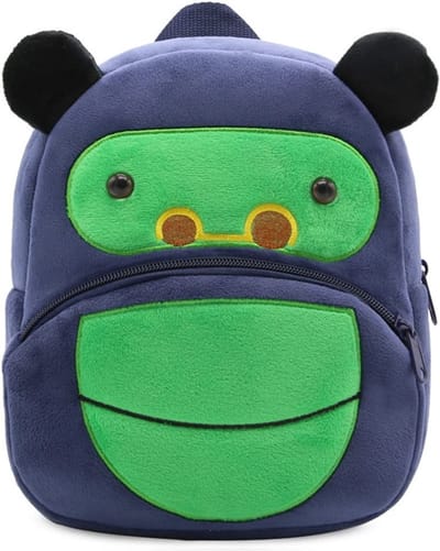 BoefieBoef Gorilla Kinder Rugzak - Zacht Pluche Peuter-Kleuter Dieren Rugtas - Lengte 80-120 cm 0-5 jaar - Ergonomisch & Wasbaar - Baby Backpack - Jongen of Meisje - Cadeau Verjaardag, Sinterklaas & Kerst - Gymtas, Schooltas, Boekentas & BSO - Groen