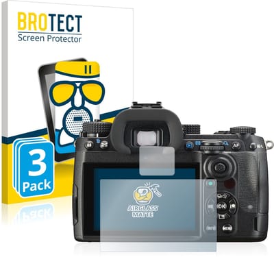 BROTECT - Screenprotector voor Pentax K-3 Mark III - Folie Beschermfolie Beschermglas matte 3 Stuks