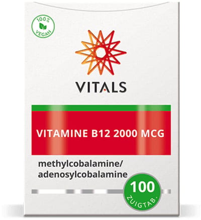 Vitals - Vitamine B12 2000mcg - 2 x 100 zuigtabletten - Voordeelverpakking