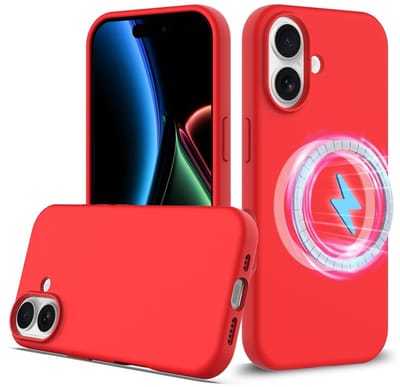 Coverup Hoesje - Geschikt voor iPhone 17 Hoesje - Coverup Liquid Colour Back Cover - MagSafe Compatible - Rood