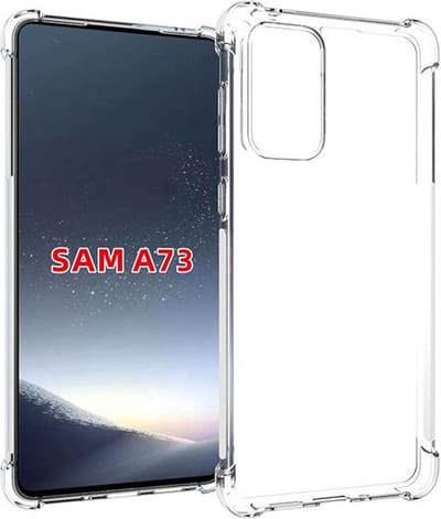 MobyDefend Hoesje - Geschikt voor Samsung Galaxy A73 - Transparante Shockproof TPU Backcover - Verstevigde Hoeken - Volledig Doorzichtig