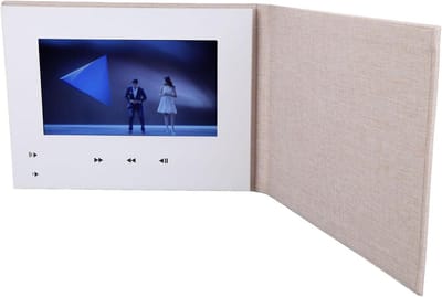 High Definition Video Wenskaart 7 Inch DIY Videobrochure met 4 GB Geheugen - Persoonlijke Wensen Valentijnskaart Thanksgiving.