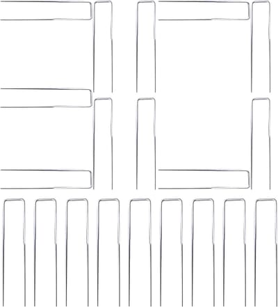 Tuinharingen 30 stuks - Metalen piketten - Buiten verankeren - Windbestendige stabiliteit - 10x4 cm - Metaal