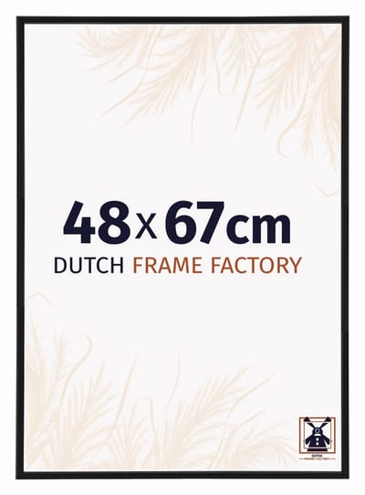 Fotolijst 48x67 cm - Kunststof - Zwart Mat - Angers