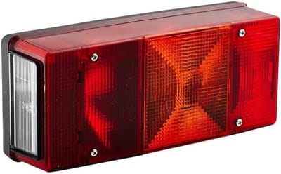 Achterlicht - Combinatielicht Achterlicht - Voertuig Verlichting - Vijf Lichtfuncties - 246mm - Rood
