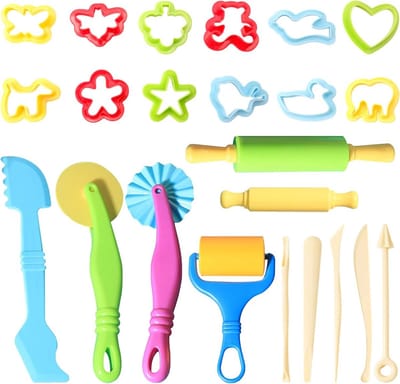 23-Delige Set Kneedgereedschap en Accessoires voor Kinderen - Klei Speelgoed voor Creativiteit