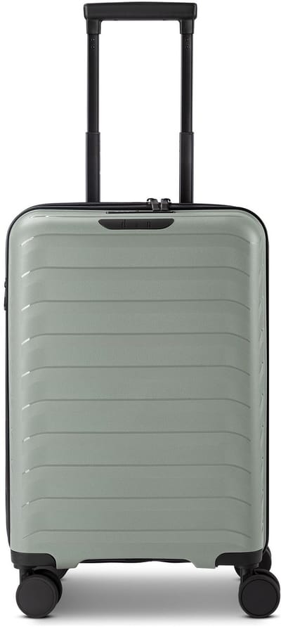 d & n Toronto 4 wielen Cabinewagen S 54 cm met uitbreidingsplooi - Harde bagage - TSA slot - greyed sage