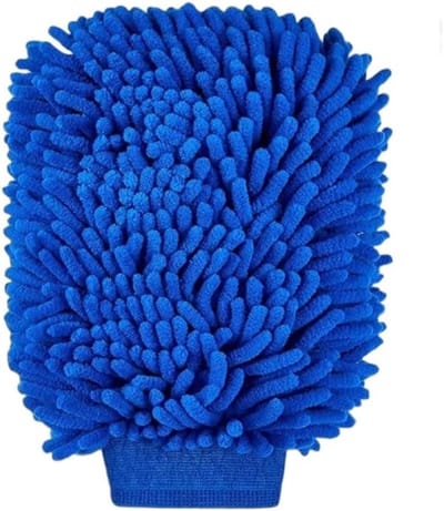 Autowashandschoen Set - Microvezel Handschoen - Voertuig Reinigen - Krasvrije Reiniging - 2 Stuks - Blauw