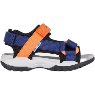 GEOX BOREALIS TIENERS Sandalen - MARINEBLAUW/ORANJE - Maat 25