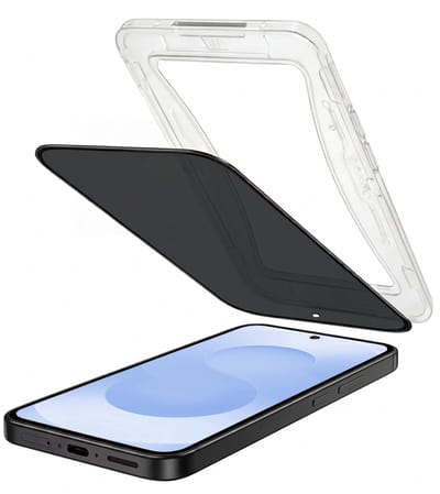 Privacy Screenprotector - Geschikt voor Samsung Galaxy S25 - Met Installatie Kit - Beschermglas - Anti-Spy - Flexibel Glas - Tempered Glass - Screen Protector